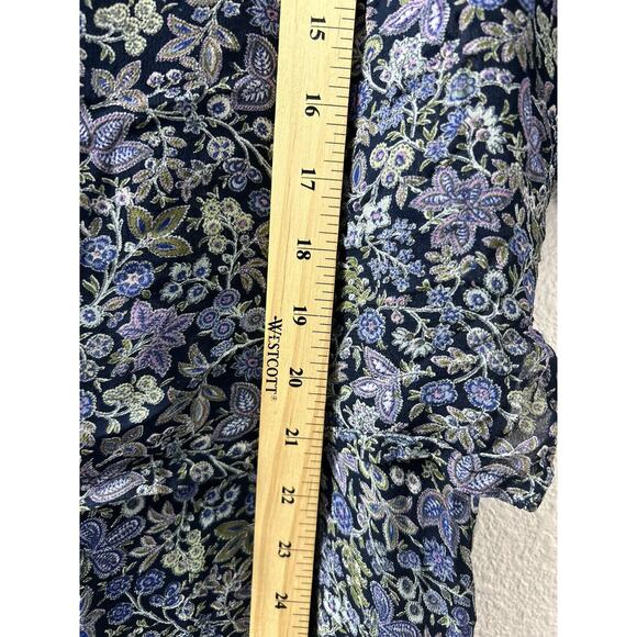 Vintage ZASHI Blue Floral Fairy Grunge 2 Pc Boho Tank Dress Maxi Top Set Size S - Picture 8 of 16